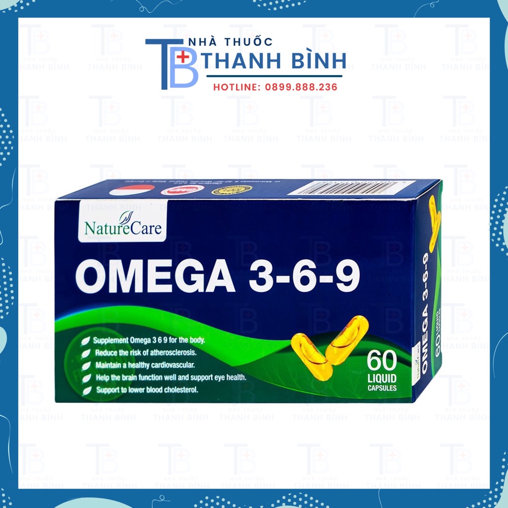 OMEGA 3-6-9 NATURECARE Viên Uống Bổ Sung Omega 3,6,9 Hộp 60 Viên