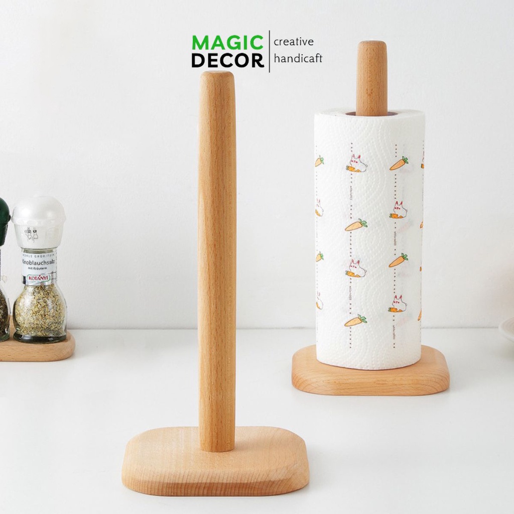 Cây gỗ để giấy lau đa năng nhà bếp - MAGICDECOR