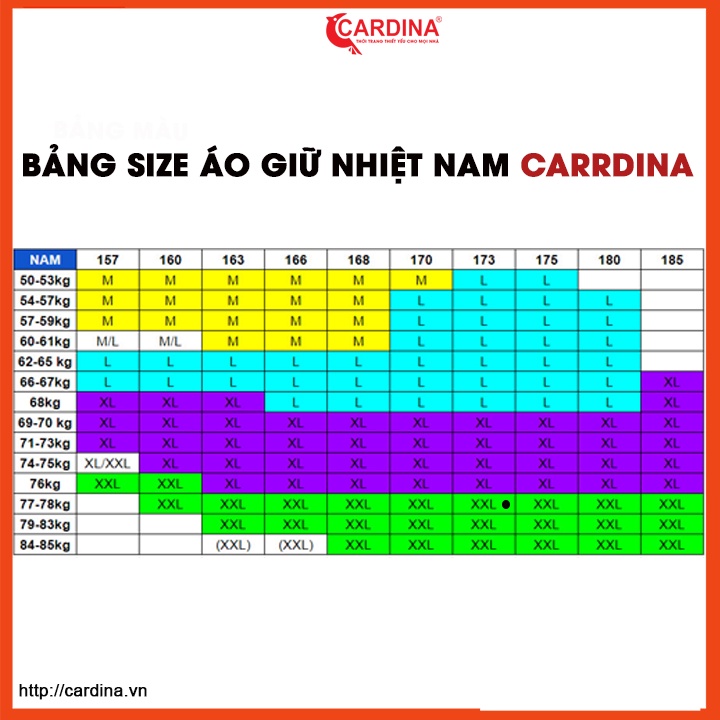 Áo giữ nhiệt nam CARDINA cổ tròn công nghệ HEATTECH giữ ấm co giãn 4 chiều 2HM