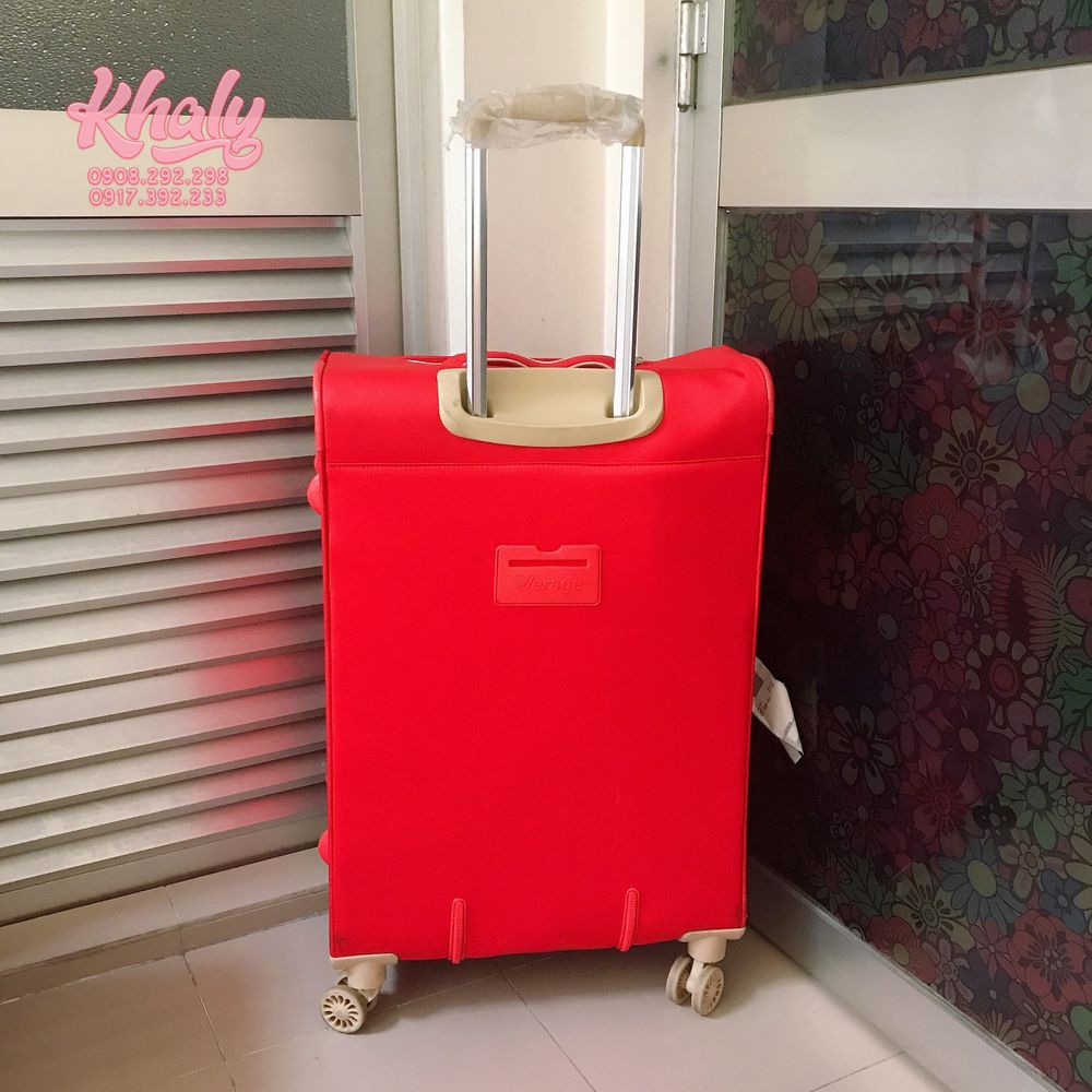 Vali kéo du lịch 28'' Verage vải bố cao cấp màu đỏ cho nam và nữ , gia đình - VLKVERA