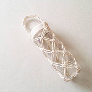 Túi đựng bình nước Macrame vintage siêu dễ thương