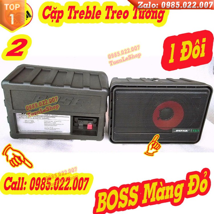 CẶP LOA TREBLE TƯỜNG BOSS 151 MÀNG ĐỎ - BOSE151