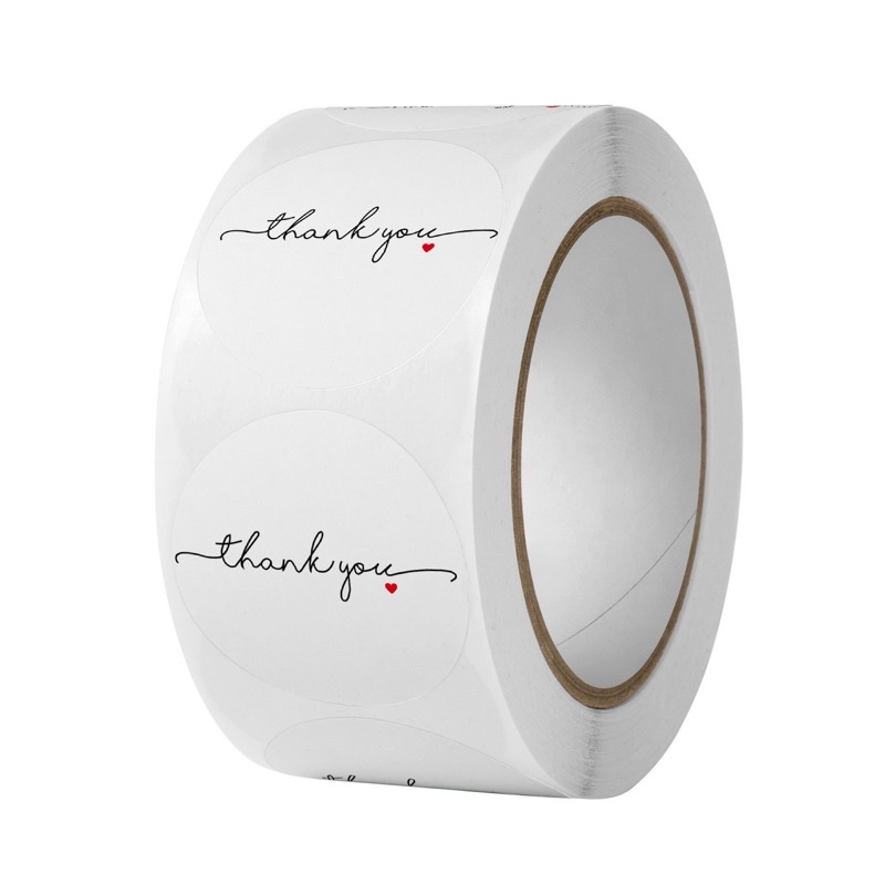 Cuộn 200, 500 Tem Thank You 2.5cm Siêu Hot Mẫu Mới Siêu Dễ Thương