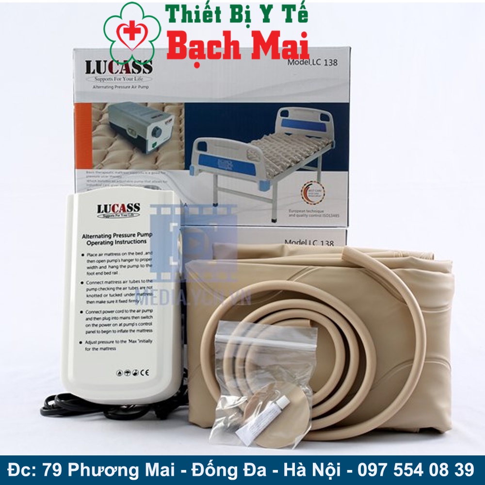 ĐỆM HƠI CHỐNG LỞ LOÉT LUCASS LC-138 Công Nghệ Mỹ