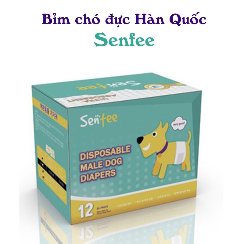 Bỉm Cho Chó Đực Hàn Quốc Sentee chống thấm cực tốt