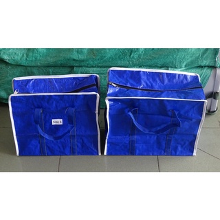 Giỏ đựng cá túi bạt xanh
