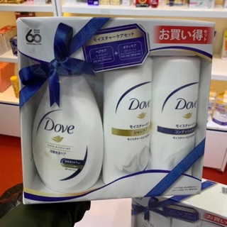 Set 3 gội - xả - tắm dove nhật