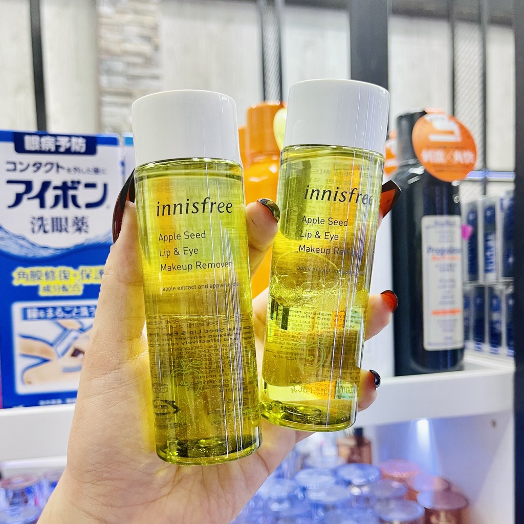 Nước Tẩy Trang Mắt Và Môi Táo Xanh INNISFREE Apple Seed Lip & Eyes Remover - 100ml
