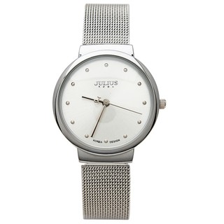 ĐỒNG HỒ NỮ JULIUS JA-426 DÂY THÉP (TRẮNG BẠC)