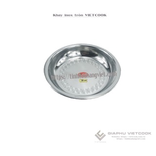 Khay inox tròn vietcook