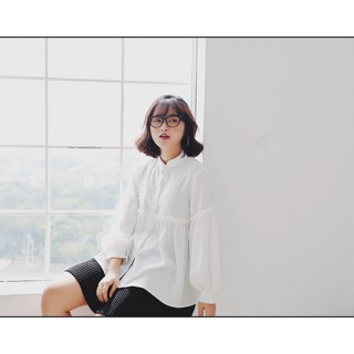 Áo sơ mi cổ tàu bèo ngực