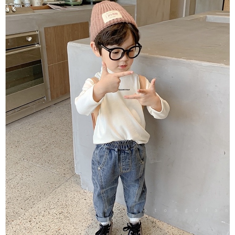 Quần Jean cạp chun QC cao cấp bé trai