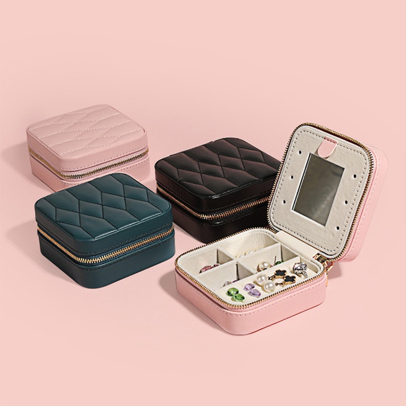 Hộp Đựng Trang Sức Nhẫn / Bông Tai Di Động Tiện Dụng Cho Nữ