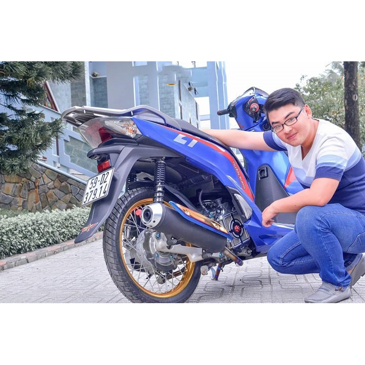 Chân chống xe máy xe máy điện xe đạp điện xe tay ga đồ chơi xe máy inox 304 mạ titan 7 sắc cầu vồng