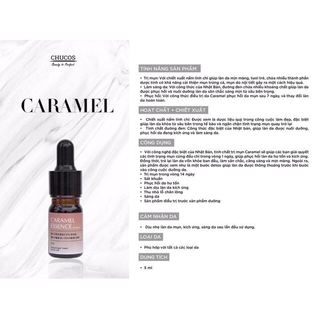 [HÀNG NHẬP KHẨU] Serum Caramel essence Đặ Trị Mụn