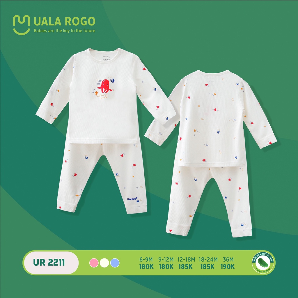 Bộ dài tay petit- sơi Lotus panda Uala rogo