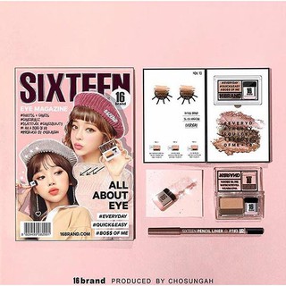Phấn mắt 2 màu sixteen 16 brand