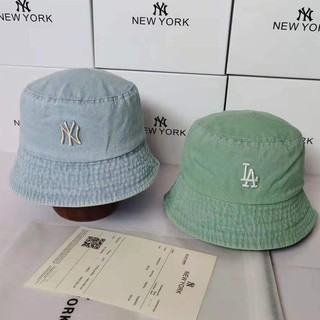 Mũ Bucket Chống Nắng Vải Denim Họa Tiết Chữ Thêu Thời Trang Mùa Hè Phong Cách Hàn Quốc