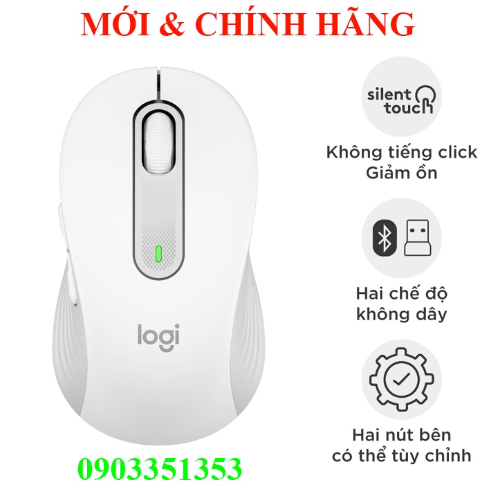 Chuột Logitech Signature M650 Silent Touch Multi Device, POP