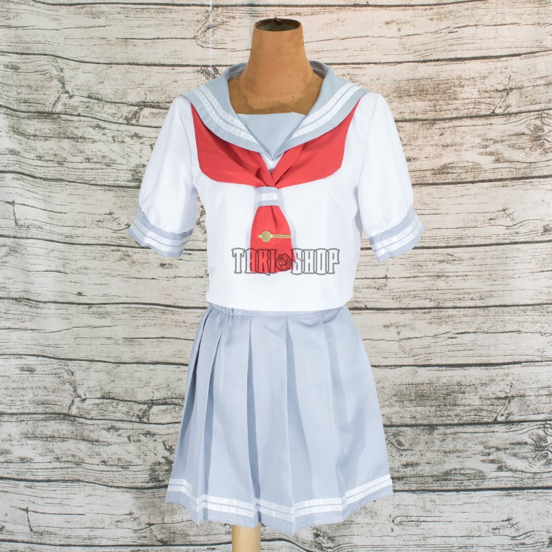 [XẢ KHO] Bộ Cosplay Nữ Sinh Love Live Trắng Xám