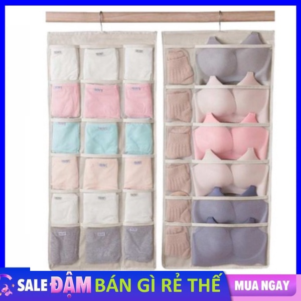 Túi Treo Vải Đựng Đồ Lót Túi Treo Đồ Đa Năng 30 Ngăn Siêu Gọn Siêu Tiện Lợi