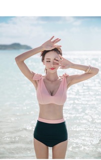 Bikini áo tắm 2 mảnh eo cao gen bụng