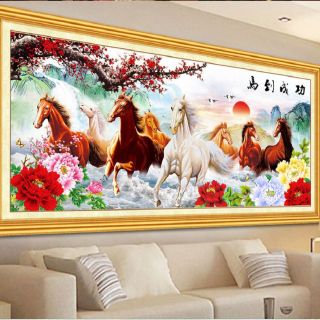 Tranh thêu mã đáo thành công