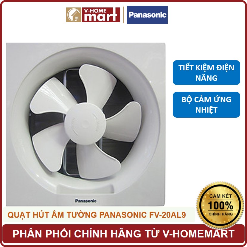 Quạt hút âm tường Panasonic mã FV‑20AU9 - Phân Phối Chính Hãng Bởi SCG Home