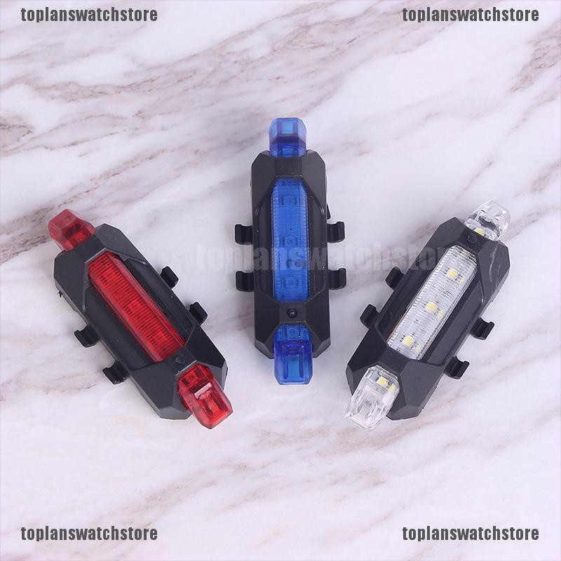 Đèn Led 5 Bóng Sạc Usb Gắn Đuôi Xe Đạp An Toàn