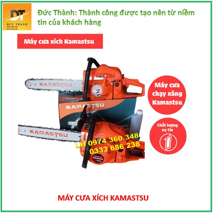 Máy cưa xích chạy xăng kamastsu km2500 nhật bản- máy cưa xăng mini