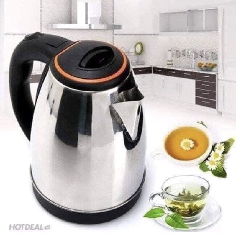 Ấm Siêu Tốc 1.8L ELECTRIC KETTLE Inox- Ấm đun nước siêu tốc tự ngắt