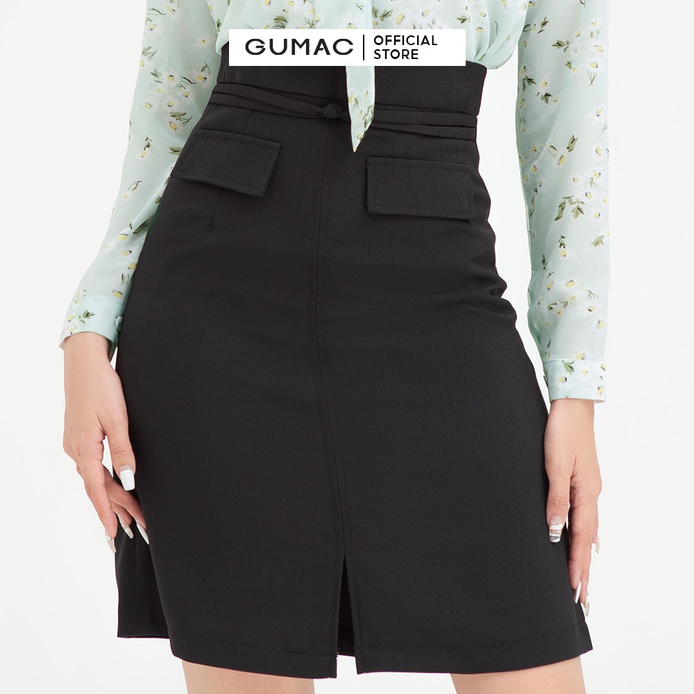 [Mã WABRGU55 giảm 15% đơn 149K] Chân váy nữ phối nẹp túi GUMAC đồ công sở đủ màu, đủ size VB459 | BigBuy360 - bigbuy360.vn