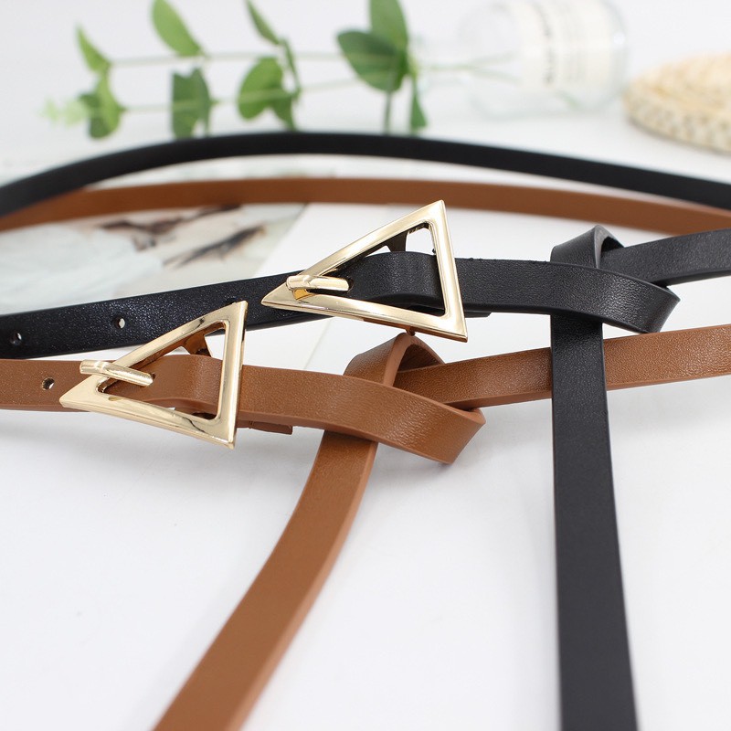 Đai váy tam giác bản nhỏ 1.1cm xinh da đẹp ĐV004 - Belt thắt lưng da vá  blazer da đẹp nhỏ xíu Thắt lưng Trendy