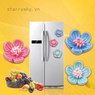 starrysky Nam Châm Dán Tủ Lạnh Hình Hoa Lá 3D Dễ Thương
