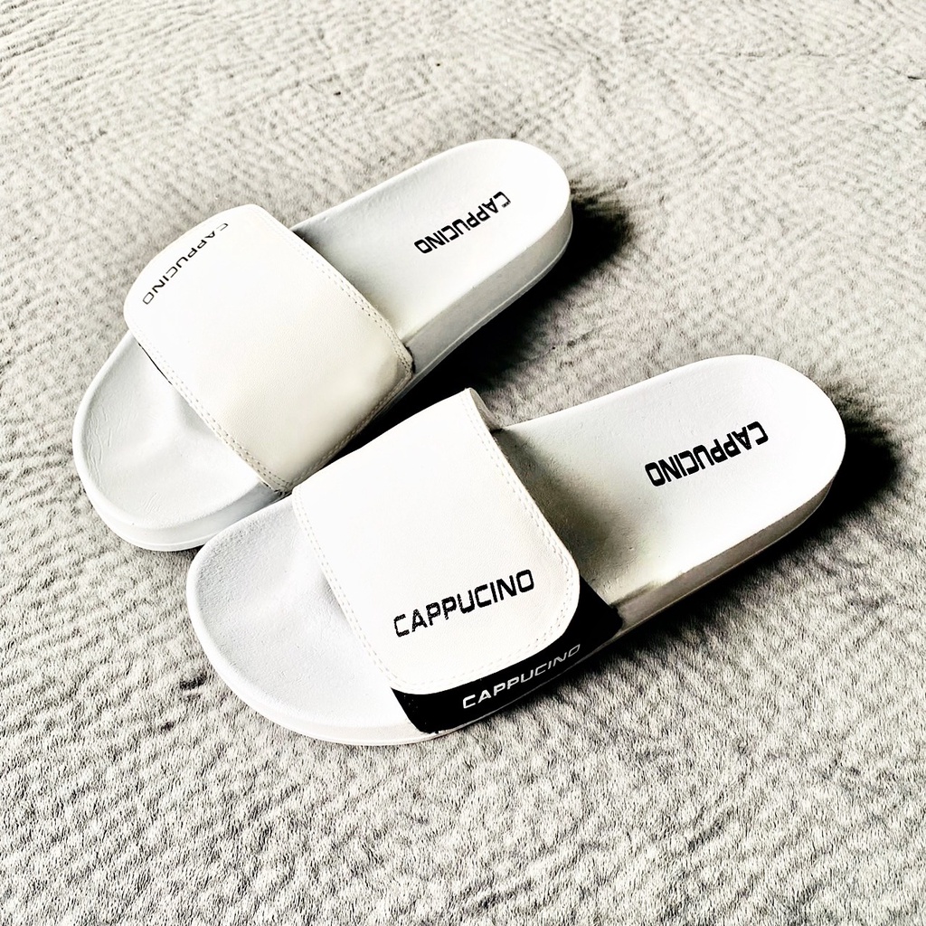 Dép Quai Ngang Nam Quai Dán Đế Siêu Êm Mẫu Cappucino, 2 màu lựa chọn thời trang phong cách.