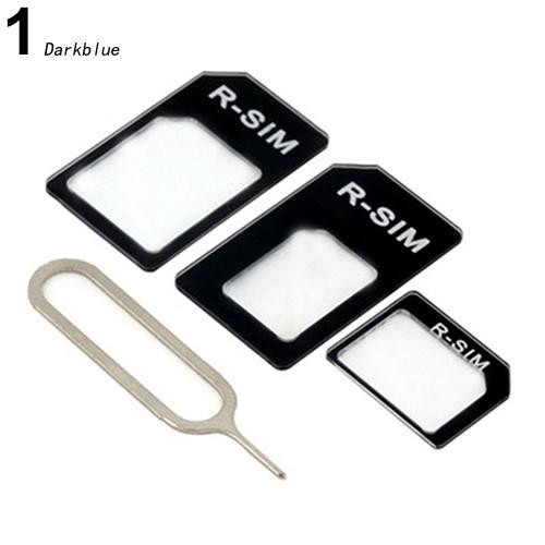DKBL_3 in 1 Nano SIM Card to Micro SIM Card to Standard SIM Card Adapter Converter