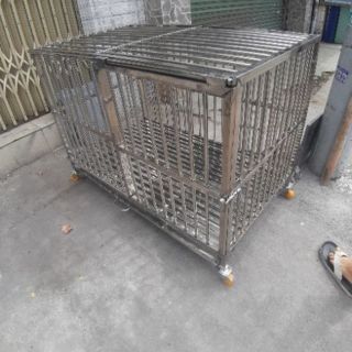 CHUỒNG CHÓ INOX 70*120*80 SHIP HỎA TỐC TPHCM