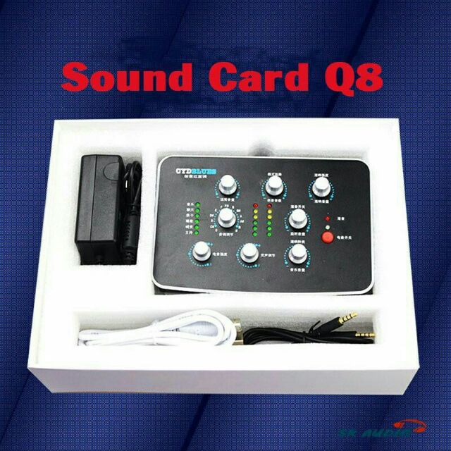 SOUND CARD Q8, R900 FX AUTO TUNE CHẤT LƯỢNG THEO Ý MUỐN