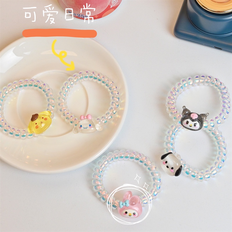 Dây Buộc Tóc Cao Su Kiểu Dáng Động Vật Hoạt Hình Dễ Thương Cho Nữ