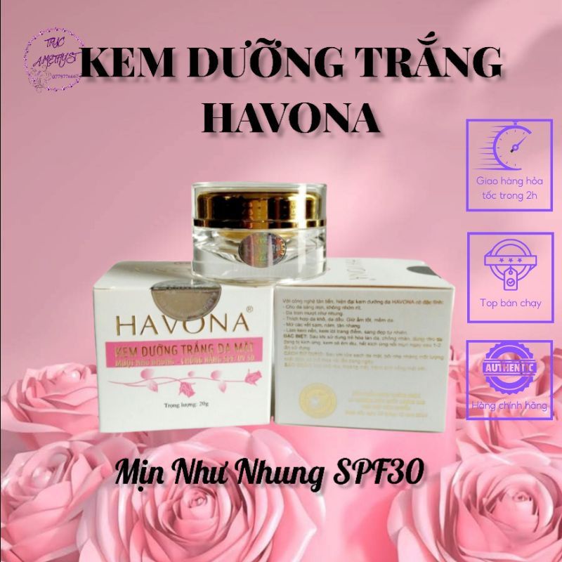 KEM DƯỠNG TRẮNG DA HAVONA MỊN NHƯ NHUNG CHỐNG NẮNG