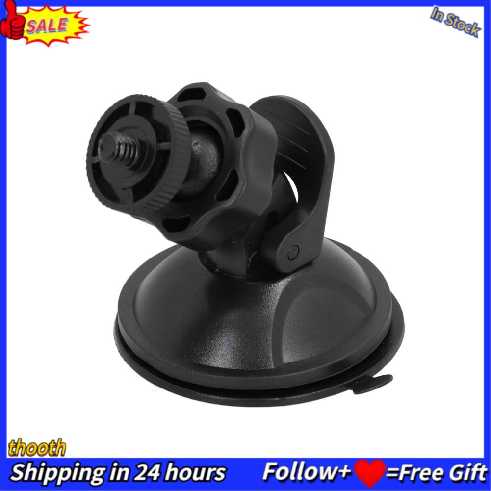 Giá đỡ máy ảnh có giác hút 1/4 inch màu đen gắn kính chắn gió xe hơi cho DV GPS | BigBuy360 - bigbuy360.vn