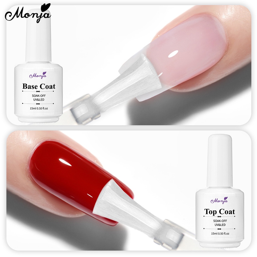 MONJA 1 Lọ Nước Sơn Móng Tay 15ml Có Đèn LED Chất Lượng Cao