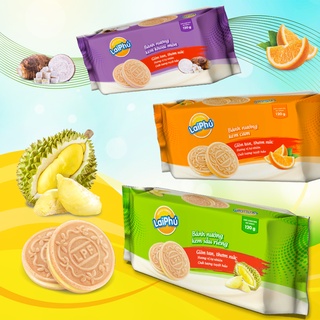 Bánh Cookies Lai Phú Kem Sầu Riêng Cam Khoai Môn 120G