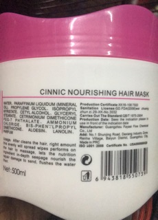 KEM HẤP DẦU VÀ XẢ TÓC CINNIC 500ML hsd nhập liên tục
