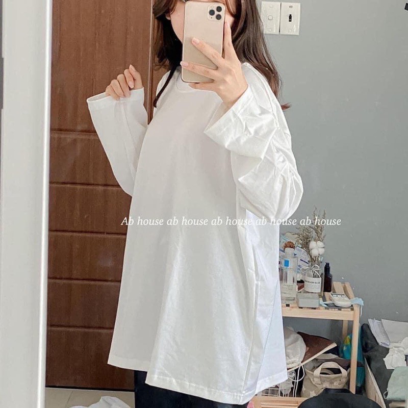 [FREESHIP 50K] Áo thun trơn dài tay đủ màu Unisex form rộng