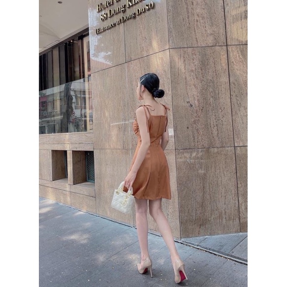 Đầm Váy 2 Dây Nhún Ngực Xoè 8 Mảnh