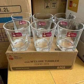 BỘ 6 CỐC THUỶ TINH VÁT 6 CẠNH CAO CẤP