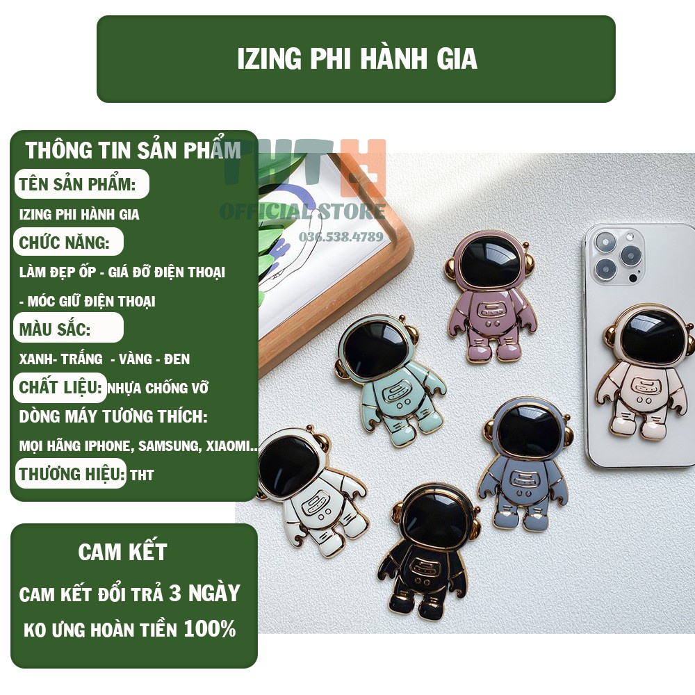 Giá đỡ điện thoại dán hình phi hành gia - Dùng chung cho mọi loại ốp điện thoại