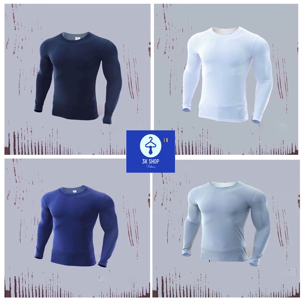 Áo giữ nhiệt ,Áo thun nam dài tay kiểu dáng body thể thao co dãn 4 chiều giữ ấm vào mùa đông có nhiều màu thời trang