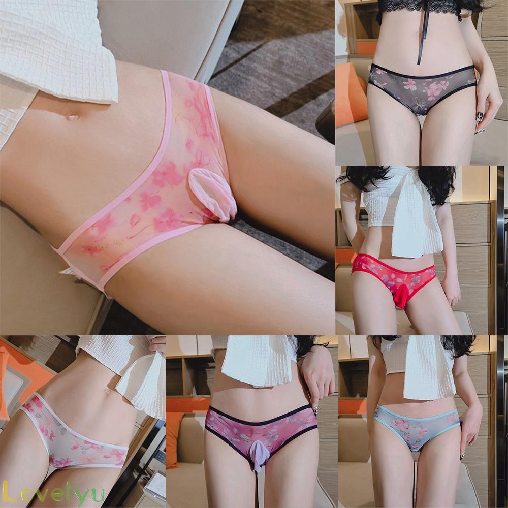 【Ready Stock】Mens Sexy Sissy Pouch Panties Mesh G-string Thongs Brief Underwear Underpants@New